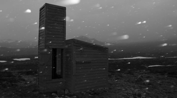 Starting to Snow Outside Cootapatamba Hut, AAWT - Cootapatamba Hut, Kosciuszko National Park