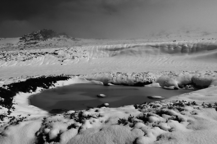 Frozen Pool on Swampy Plains River, AAWT - Swampy Plains River, Kosciuszko National Park