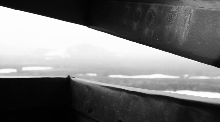 Looking Out the Chimney, AAWT - Cootapatamba Hut, Kosciuszko National Park