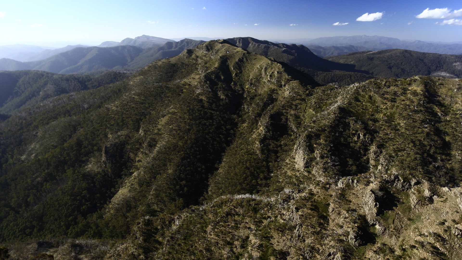 The Crosscut Saw from Mt Howit Summit 1, AAWT Mt Howitt