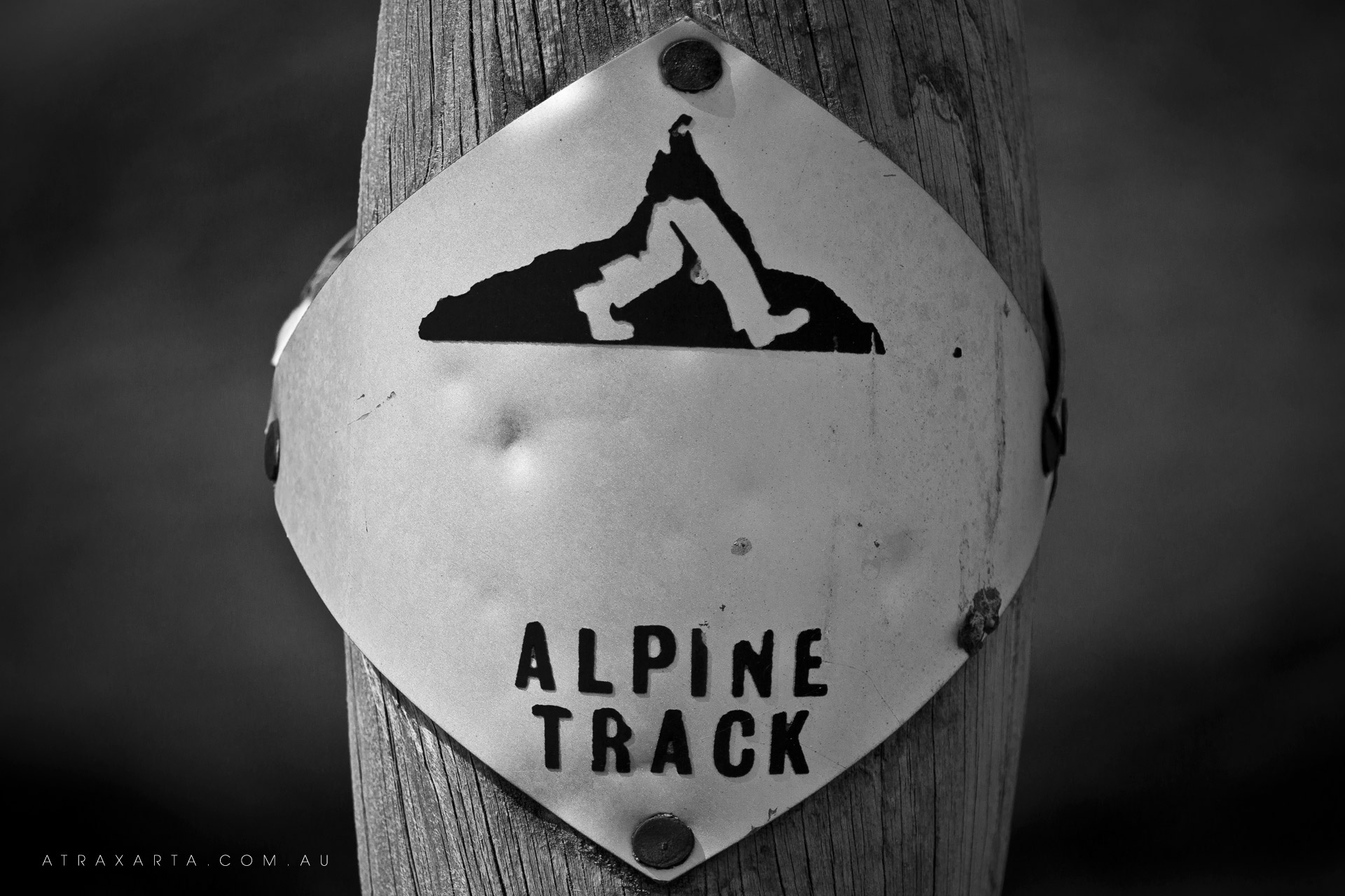 Sign of a track, Mt Bogong, Alpine National Park, Victoria