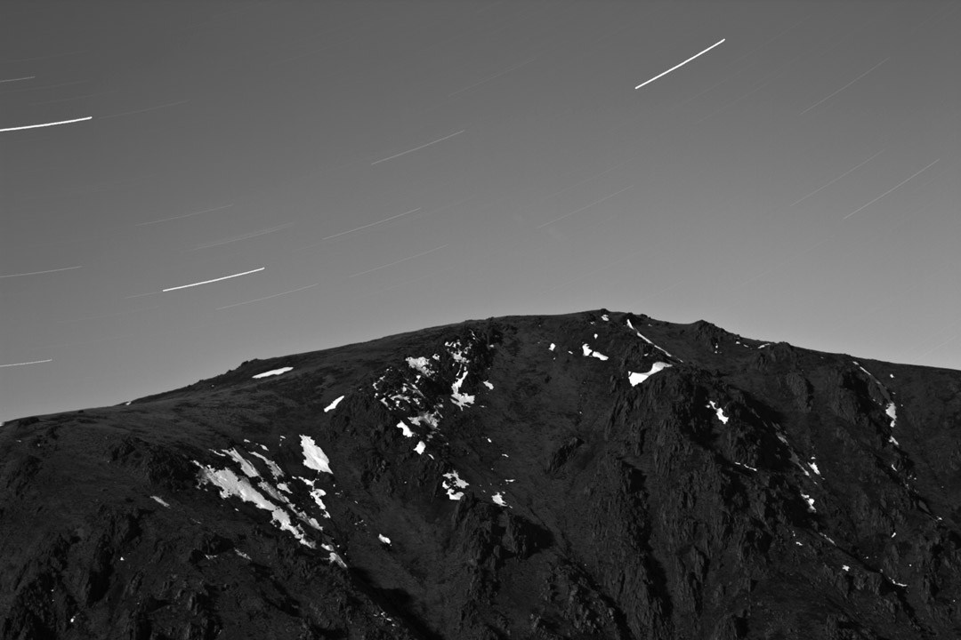 Star Trails under a Full Moon, AAWT The Sentinel, Snowy Mountains