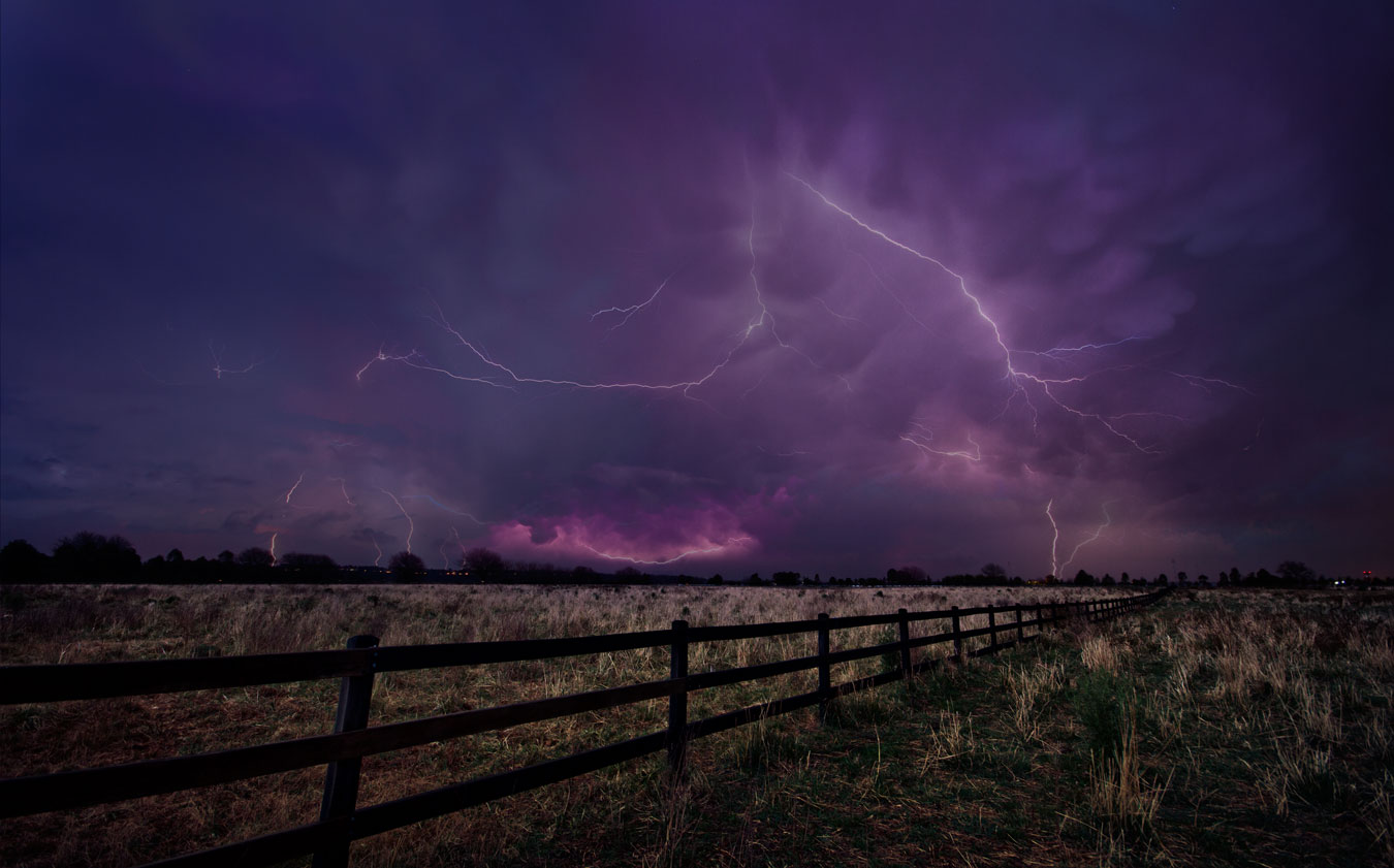 OBAP004, Lightning Strikes over an Australian Farm