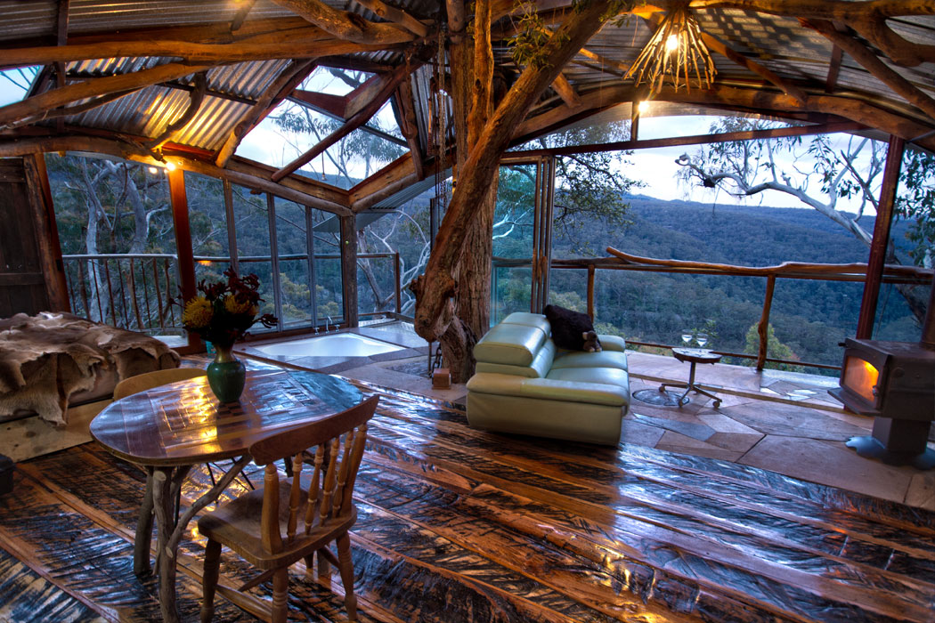 Blue Mountains Treehouse 1, Wollemi Cabins, Blue Mountains Australia