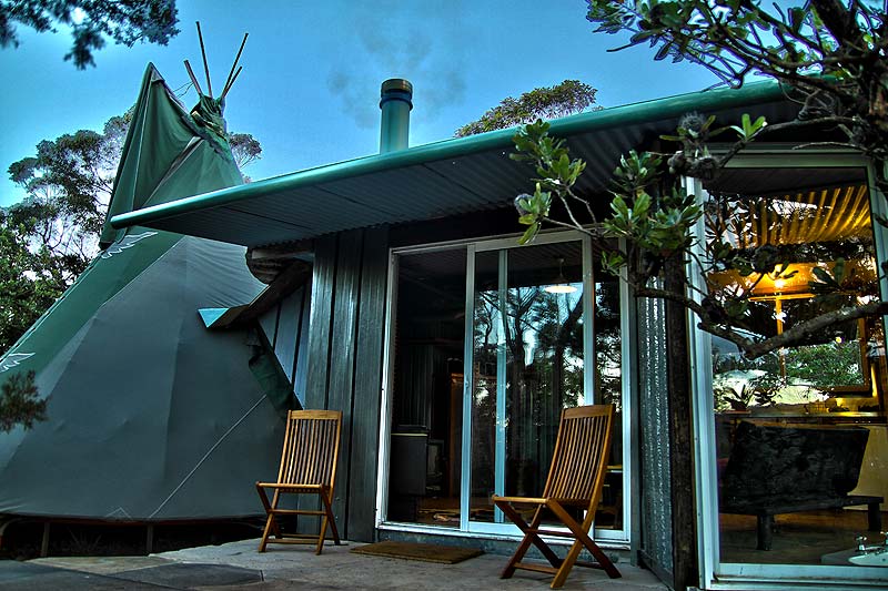Love Tee Pee #5, Wollemi Cabins, Blue Mountains Australia