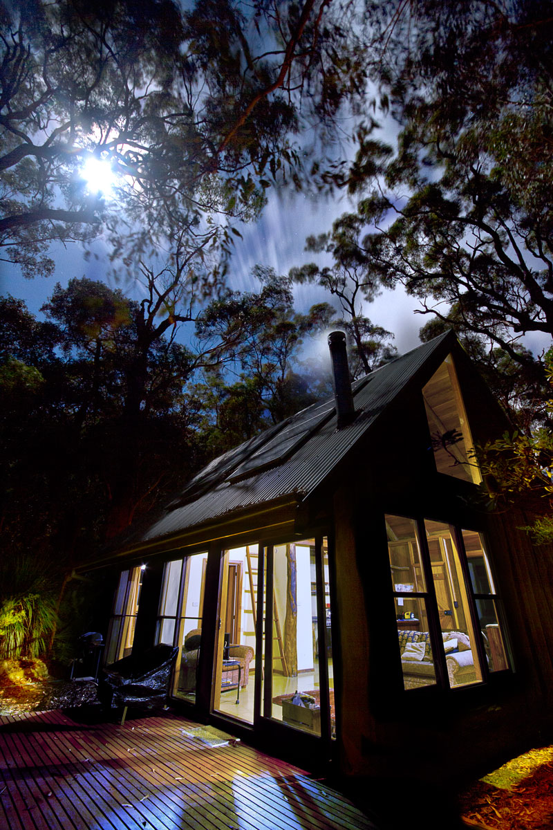 Wollemi Cabin Moonlight, Wollemi Cabins, Blue Mountains Australia